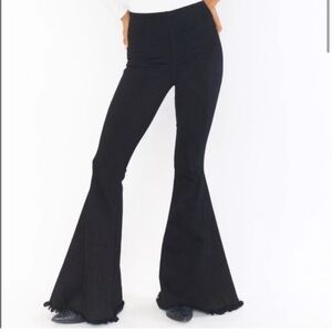 Show Me Your Mumu Black Bellbottom